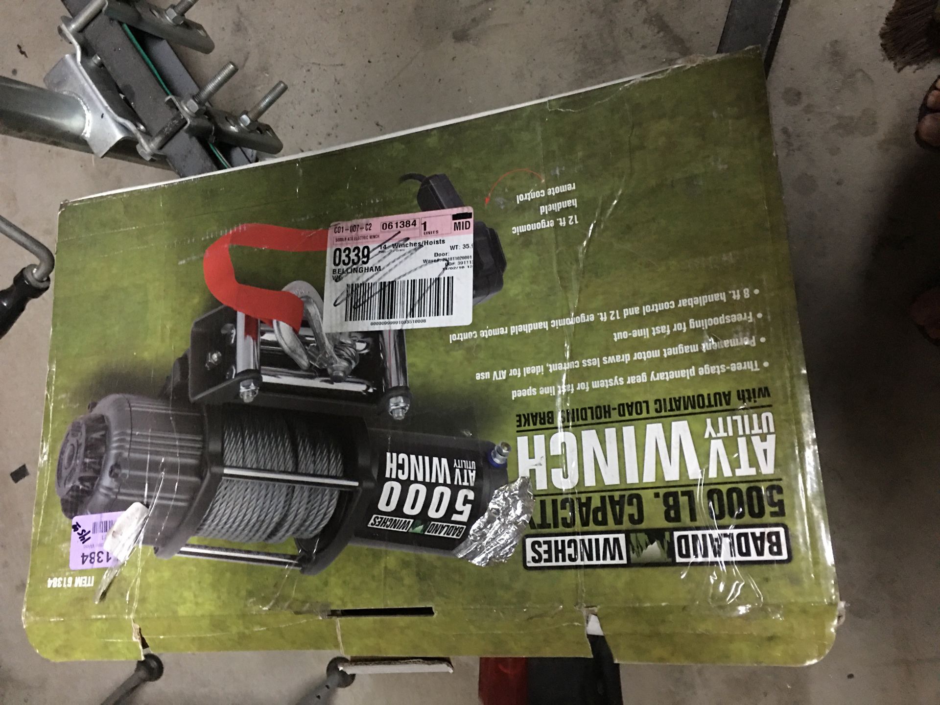 Badlands 5000 lbs winch. 80.00 for Sale in Hemet, CA OfferUp
