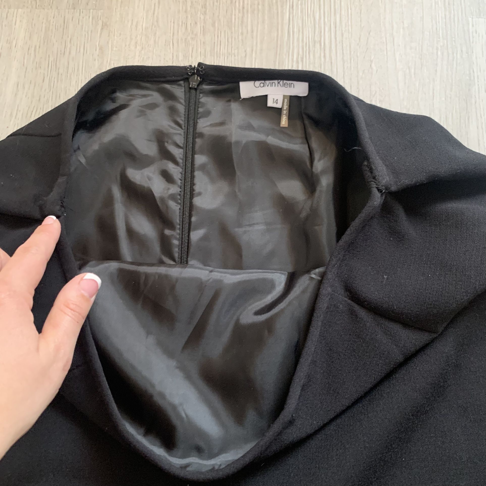 Calvin Klein black pencil skirt