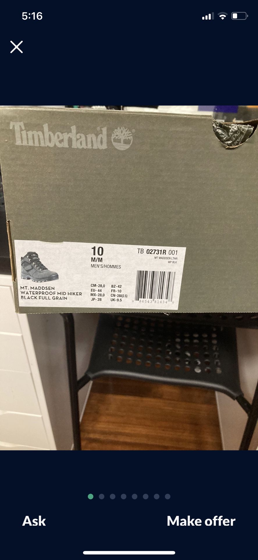Timberland Boots Size 10 Men