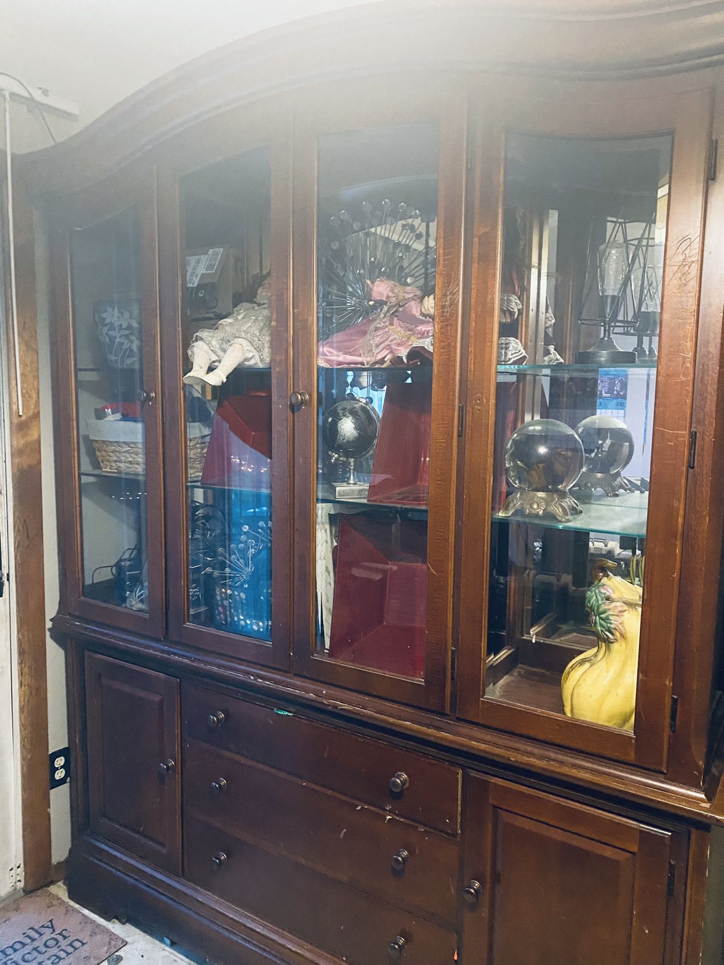 FREE China Cabinet - Moving And Can’t Take With Me