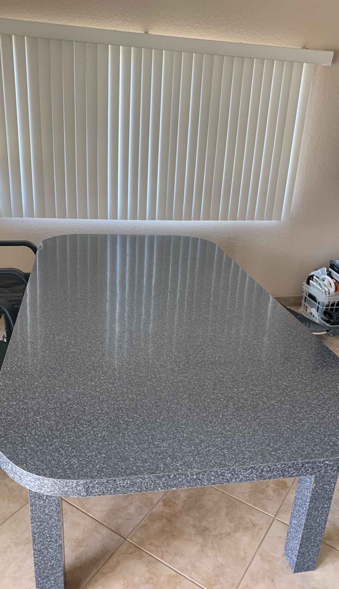 Large Gray Formica Table