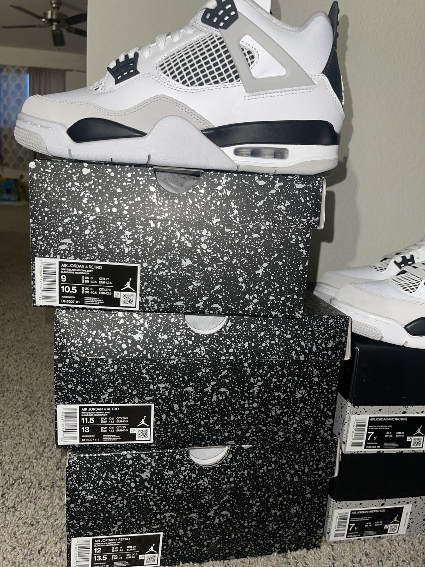 Jordan 4 Military Black Multiple Sizes 9 And Td Not Available NO TRADES