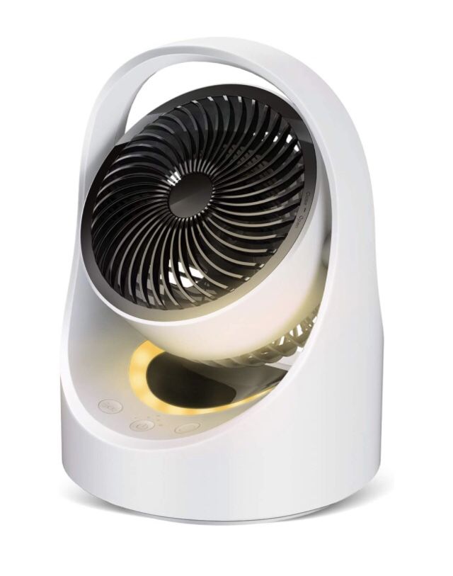 USB Personal Desk fan , Small Quiet Desktop table fan ,4 speeds Rechargeable Oscillating Cordless fan with Led light