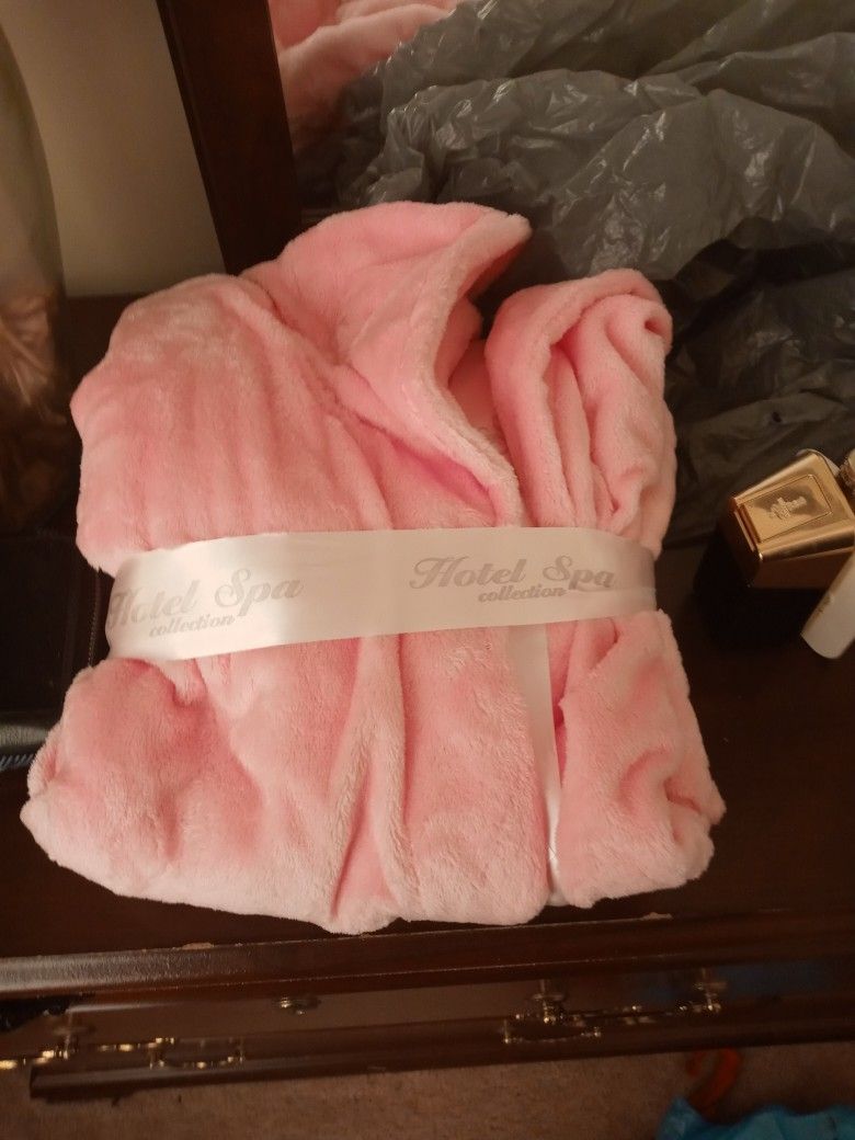 Pink Fluffy Robe One Size Fits All