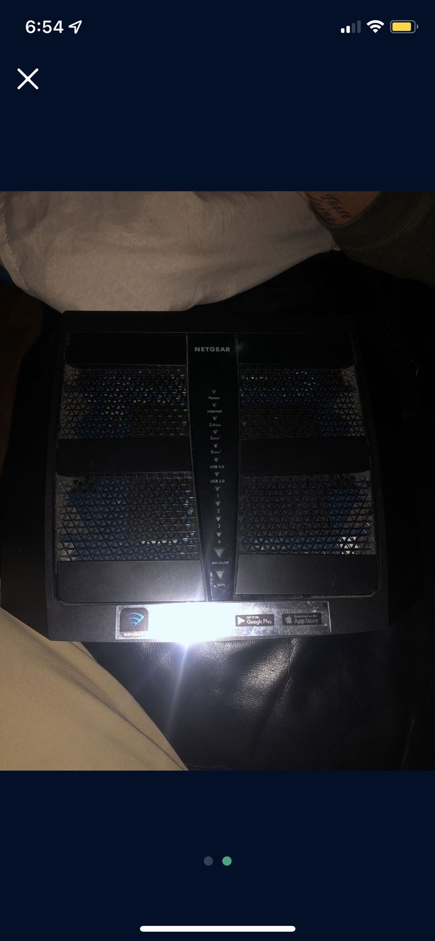 NETGEAR - Nighthawk X6S AC4000 Tri-Band Wi-Fi 5 Router - Black