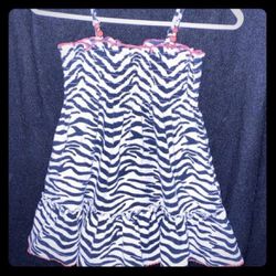 Toddler Girls 24 Month Smocked Zebra Dress Thumbnail