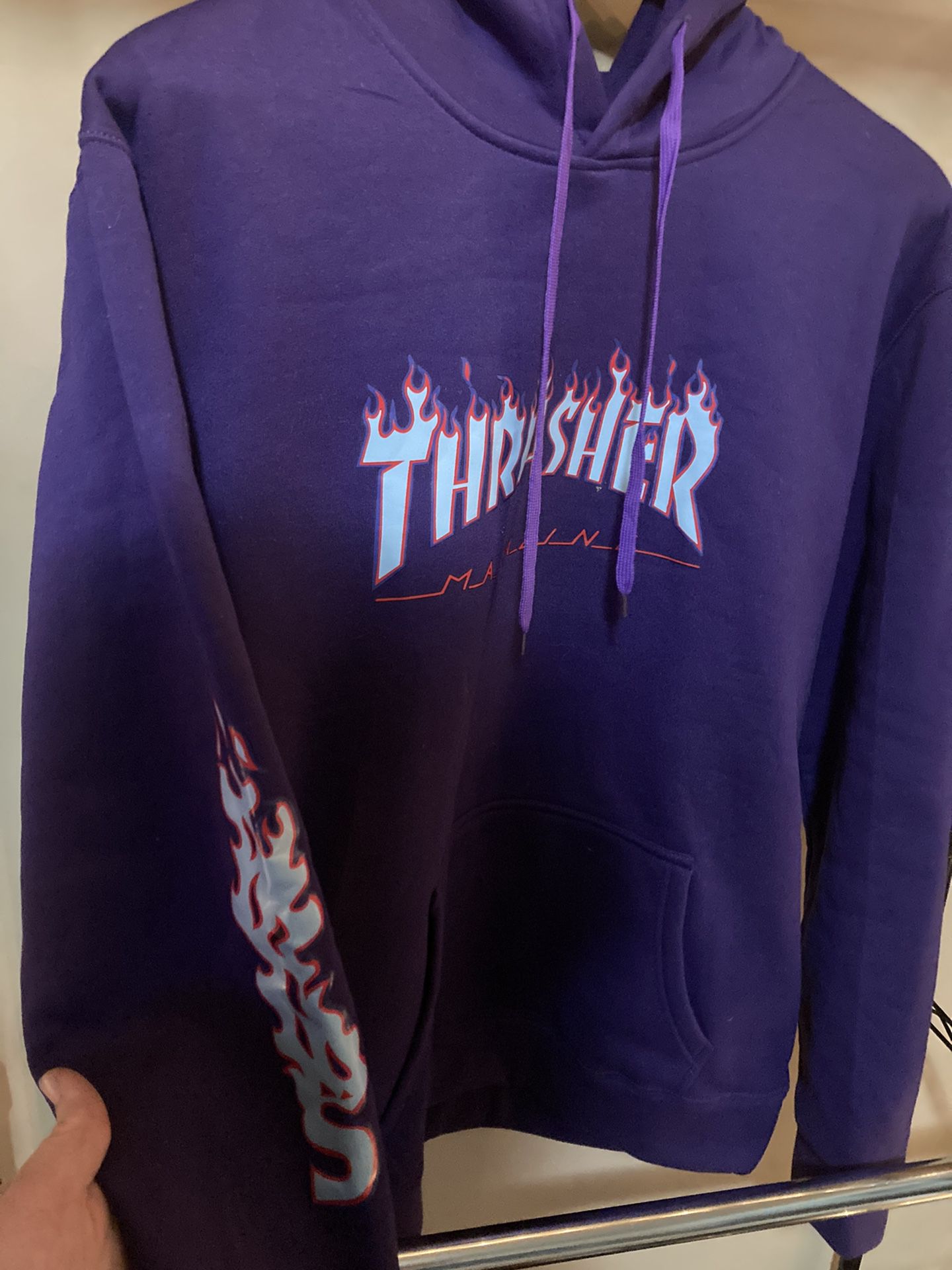 Purple Thrasher Pullover Hoodie