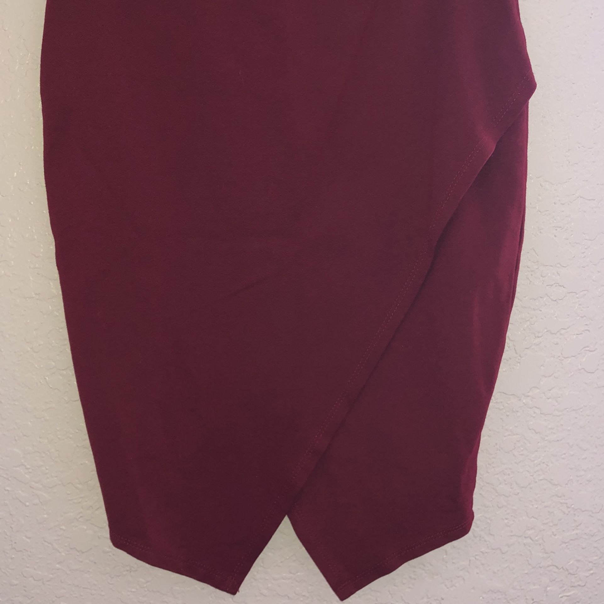 Burgundy Pencil Skirt