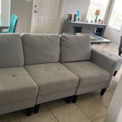 Grey Couch 4piece Set Thumbnail