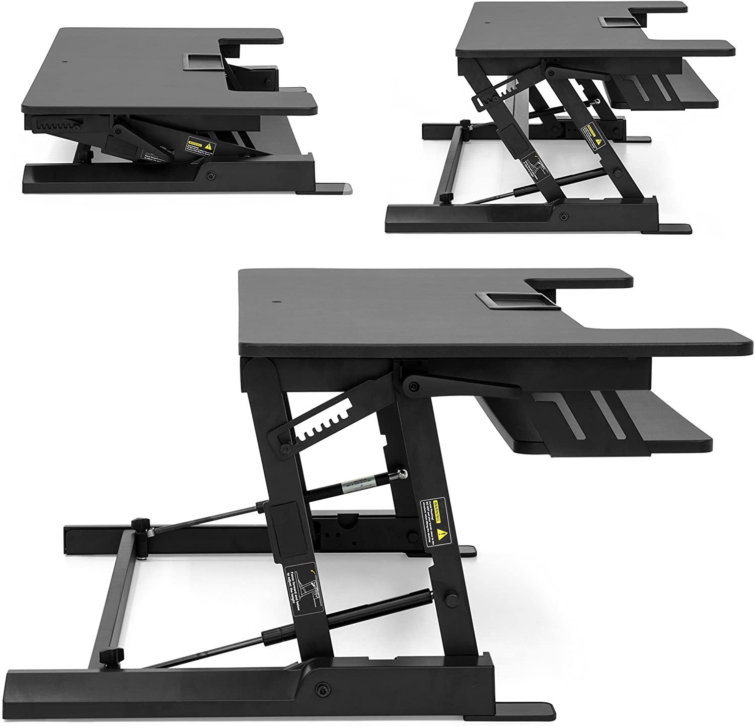Ergonomic Standing Desk 36"(H) Adjustable with Gas Spring, Black