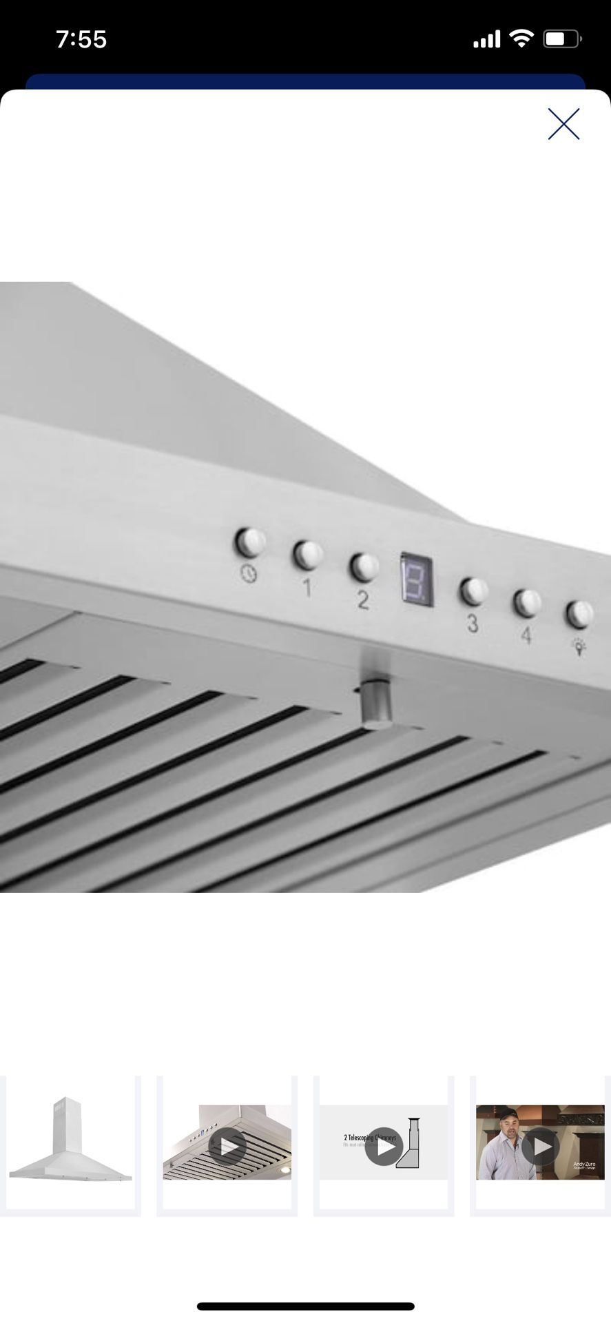 NEW In Box Vent Hood