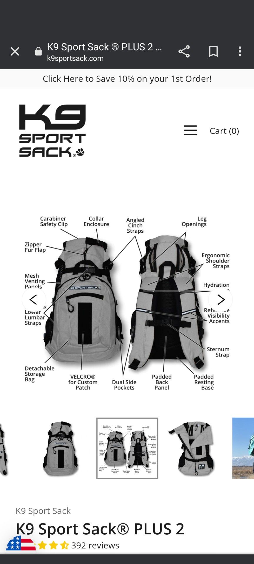 K9 Sport Sack Plus 2