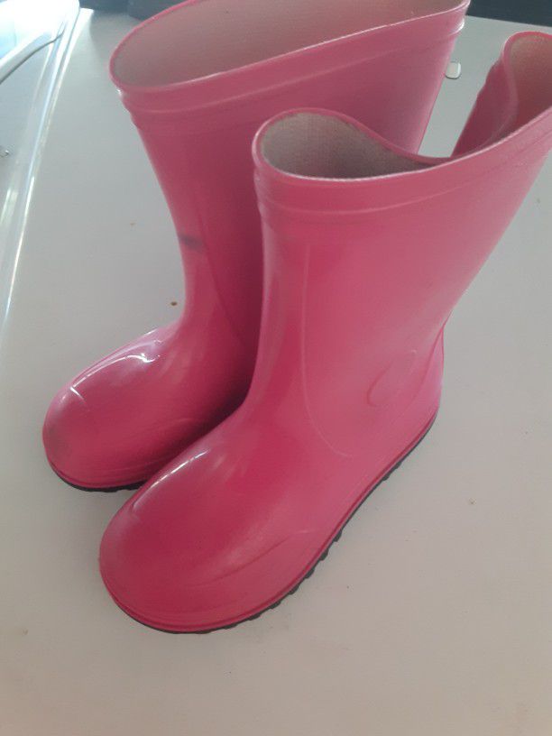 Girls Size 11 Toddler Pink Rainboots Boots $4 In Huntington Beach 🏖️ Rain