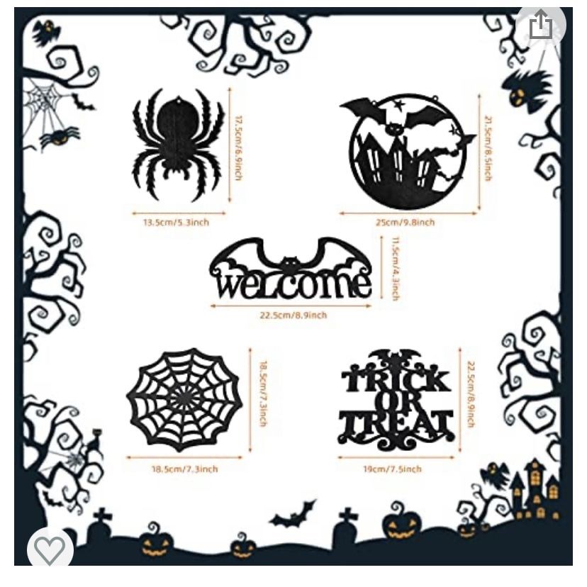 5 Pieces Halloween decorations,Halloween Hanging Decorations