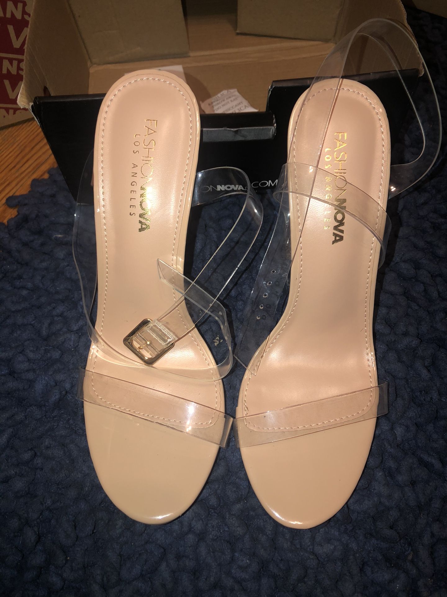 Transparent Block heels
