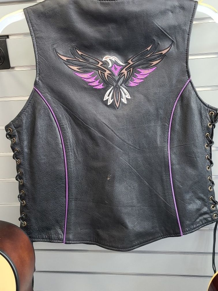 Ladies Leather Vest