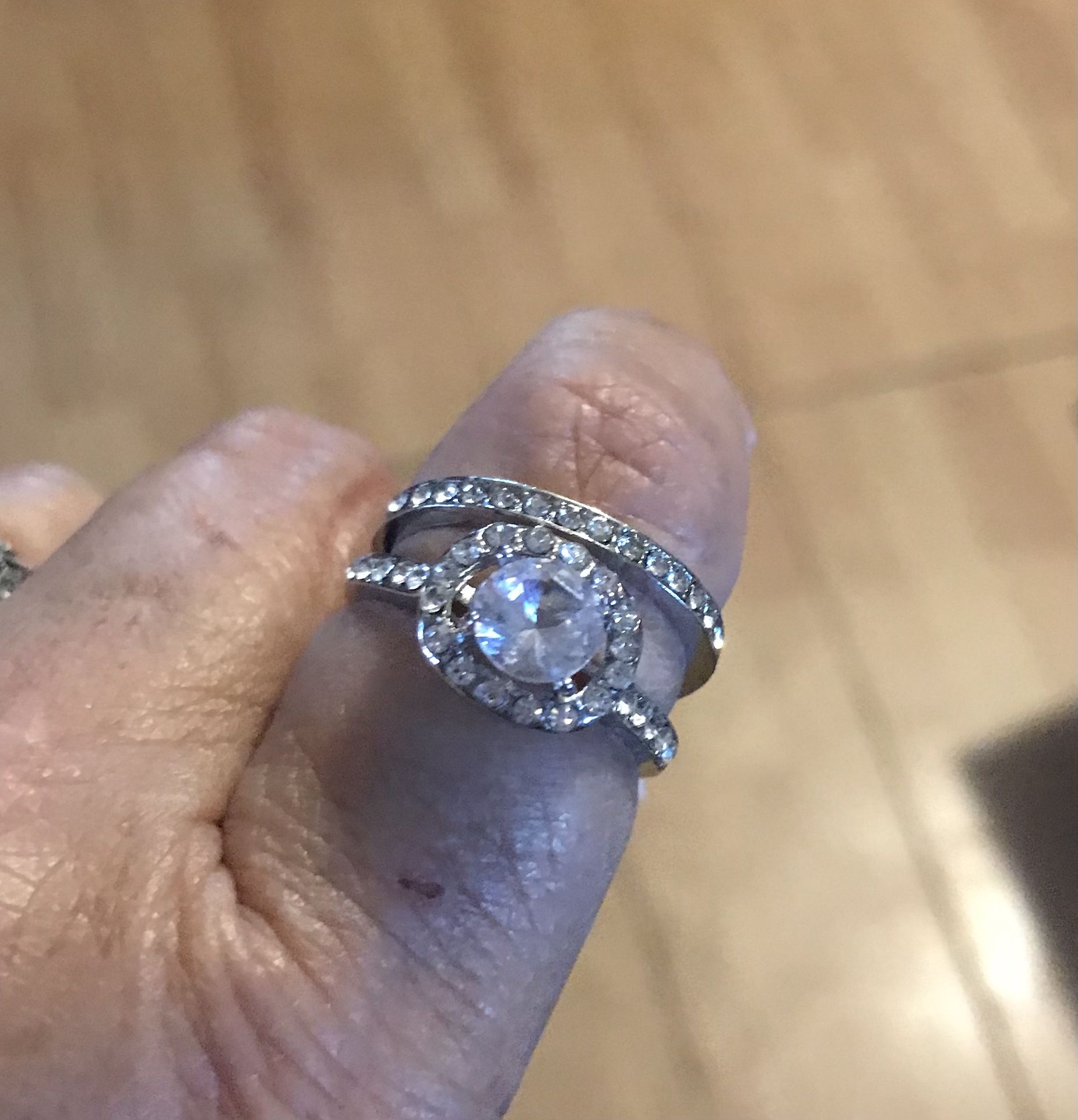 White Topaz Wedding Set