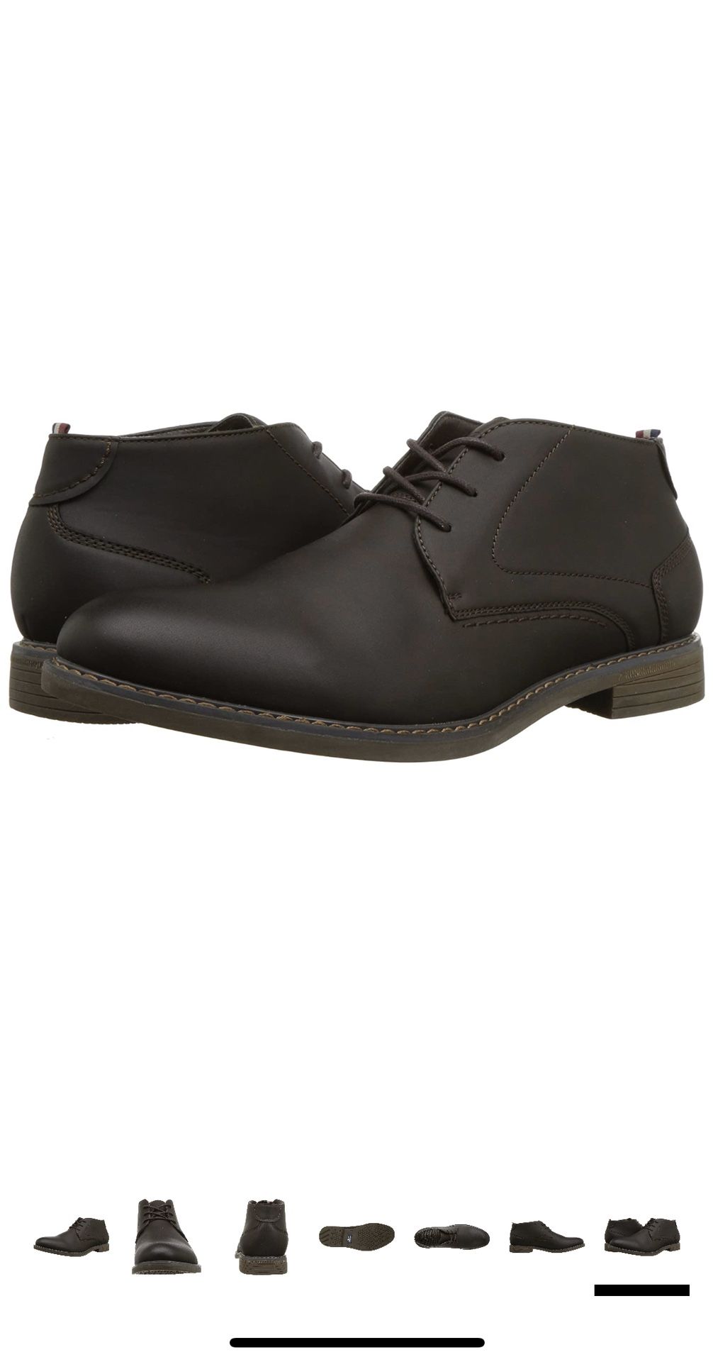 IZOD Men's Inwood Gaucho Chukka Faux Leather Boots NEW