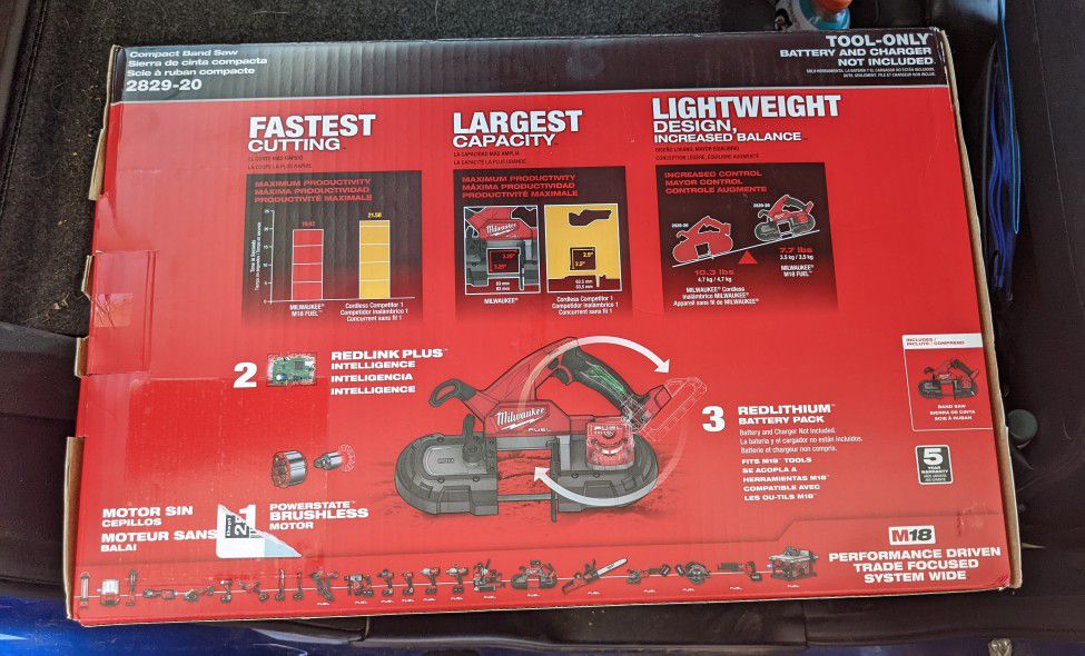 Milwaukee M18 Fuel Compact Band Saw Tool Only