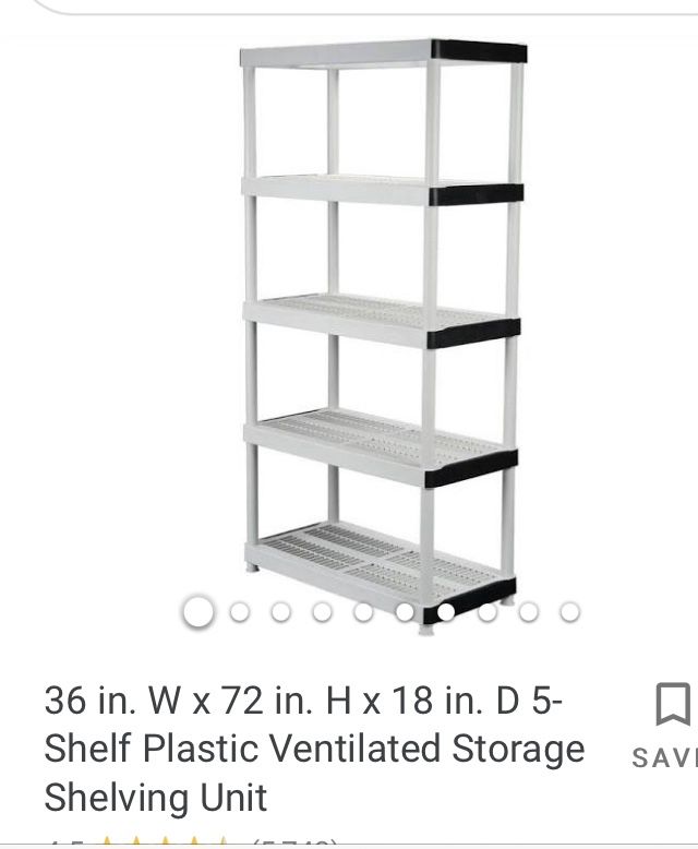 Plastic Storage Shelf