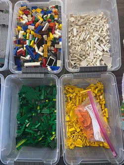 10 boxes of Lego parts Thumbnail