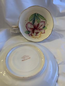 COFFEE TEA CUP SET BEAUTIFUL ORCHID Thumbnail