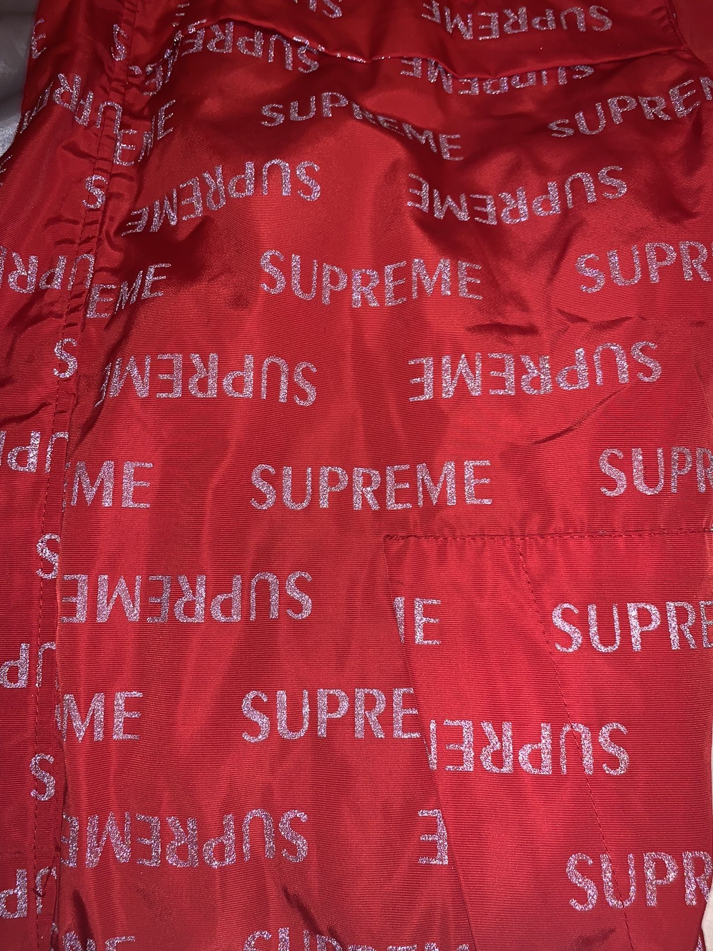 Supreme 3M Repeat Taped Seam Windbreaker Jacket Hoodie Size XL Good Condition