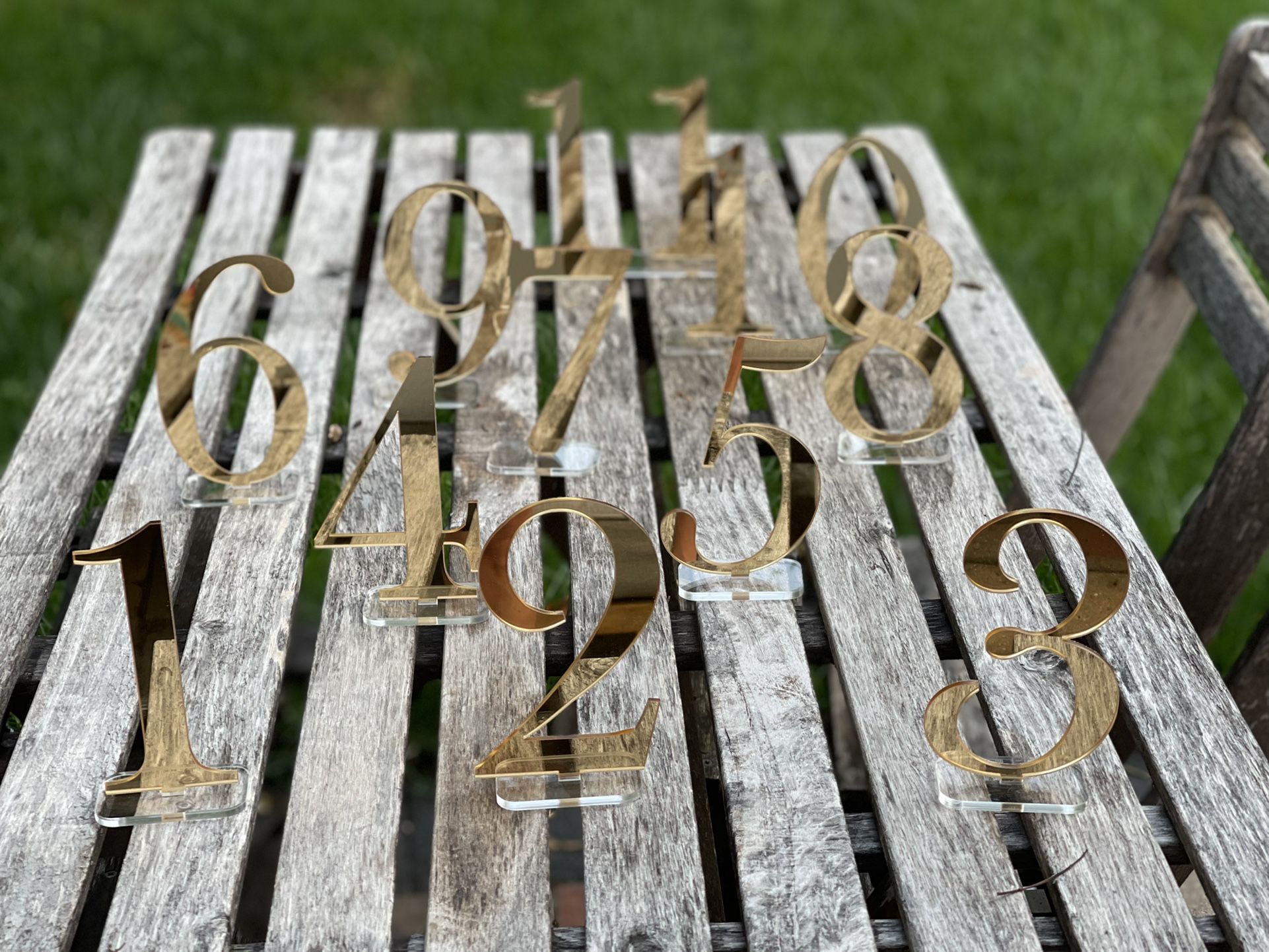 Wedding Table Numbers