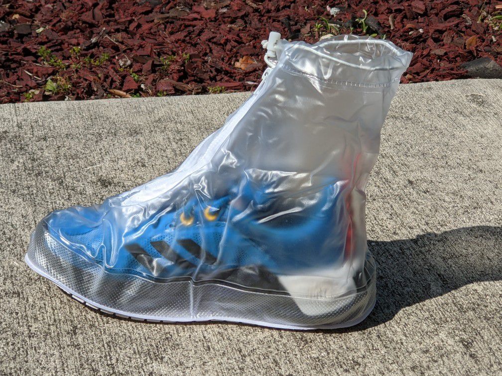 Rain Boot Waterproof Shoes Cover Women Men Kids Reusable PVC Rubber Sole Overshoes