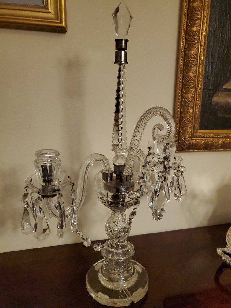 Crystal Candlelabras From The Early 19 Century 