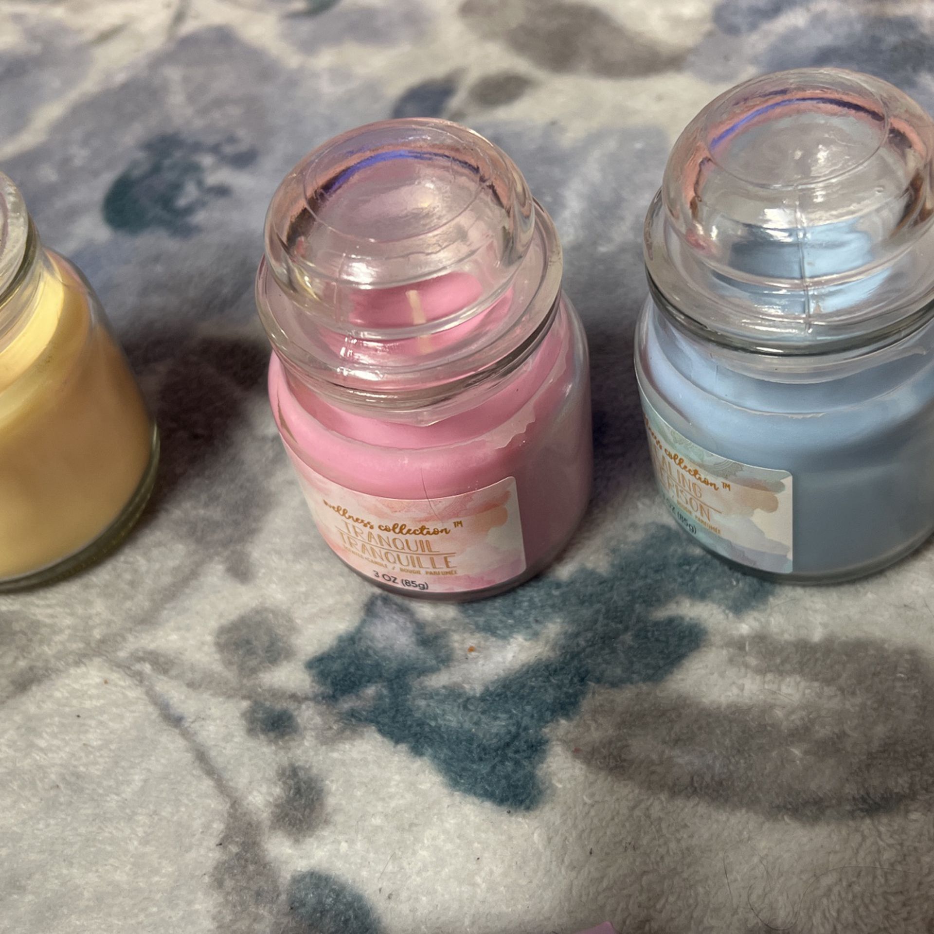 Sweet Nice Cotton Candy Blue ,Pink Candles And Vanilla 