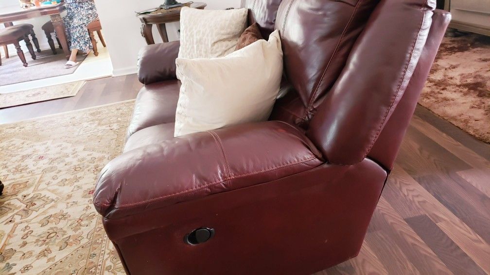 Recline Leather Sofa And Loveseat