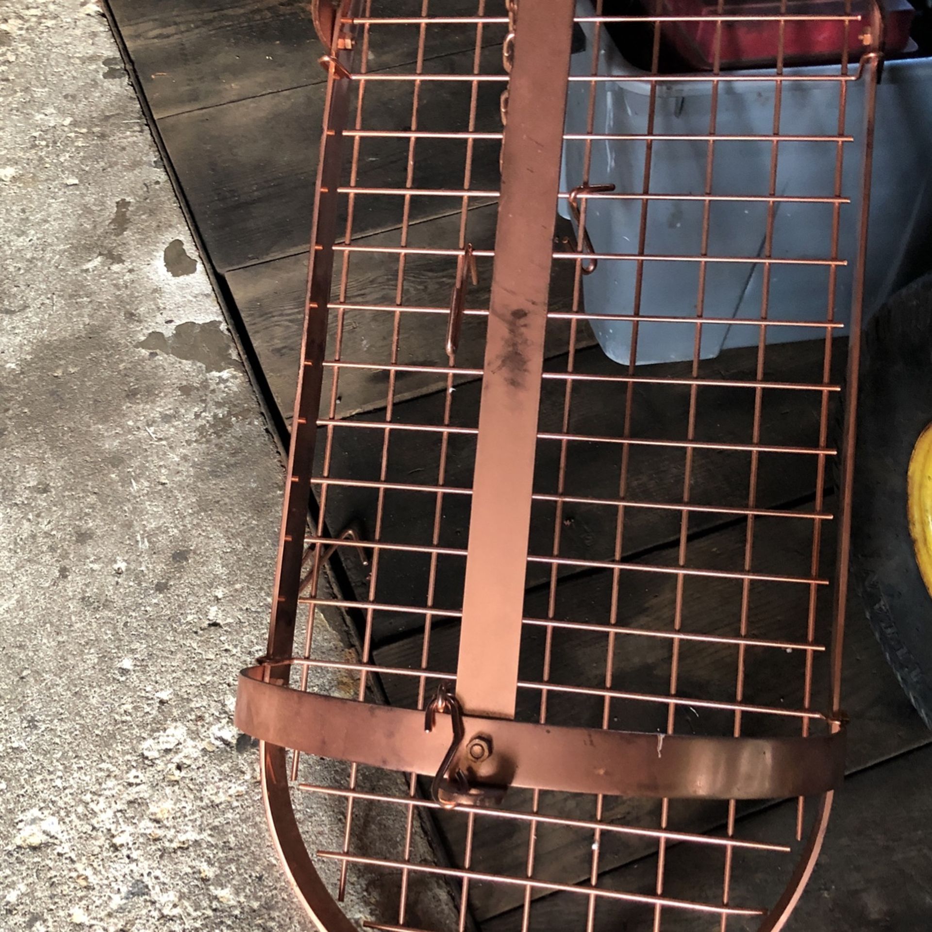 Kinetic Pot Rack ,Oval ,full Copper color