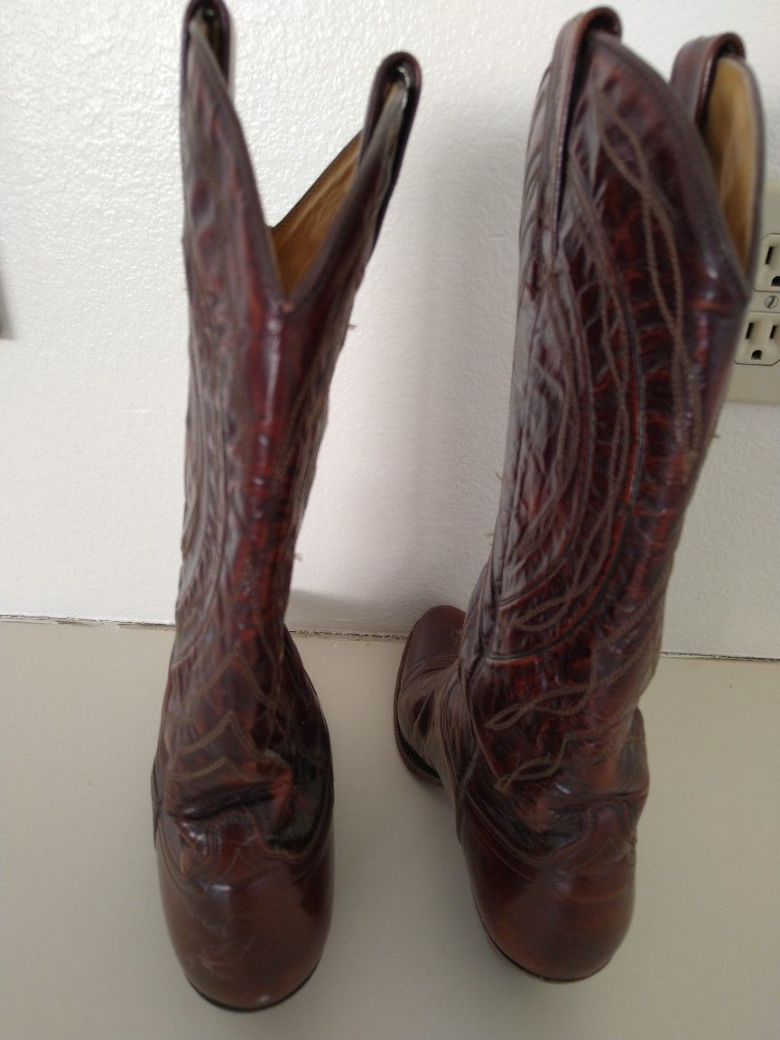 Ban Post Leather Boots Made In Spain