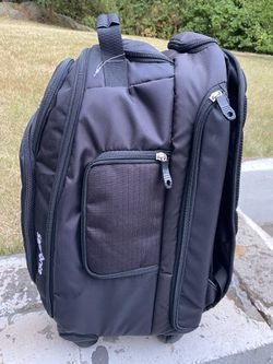 Samsonite MVS Rolling Backpack, Black, 19-Inch…With WWF logo on the front! Never used…Two of the zippers have minor damage…SEE PICKS!  Thumbnail