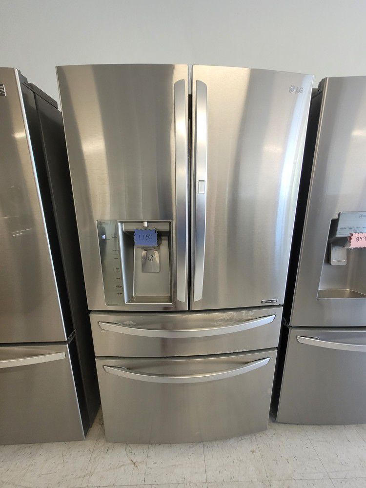 Samsung  Stainless Steel 4-doors French Door Refrigerator With Showcase Used Good Condition With 90day's Warranty 