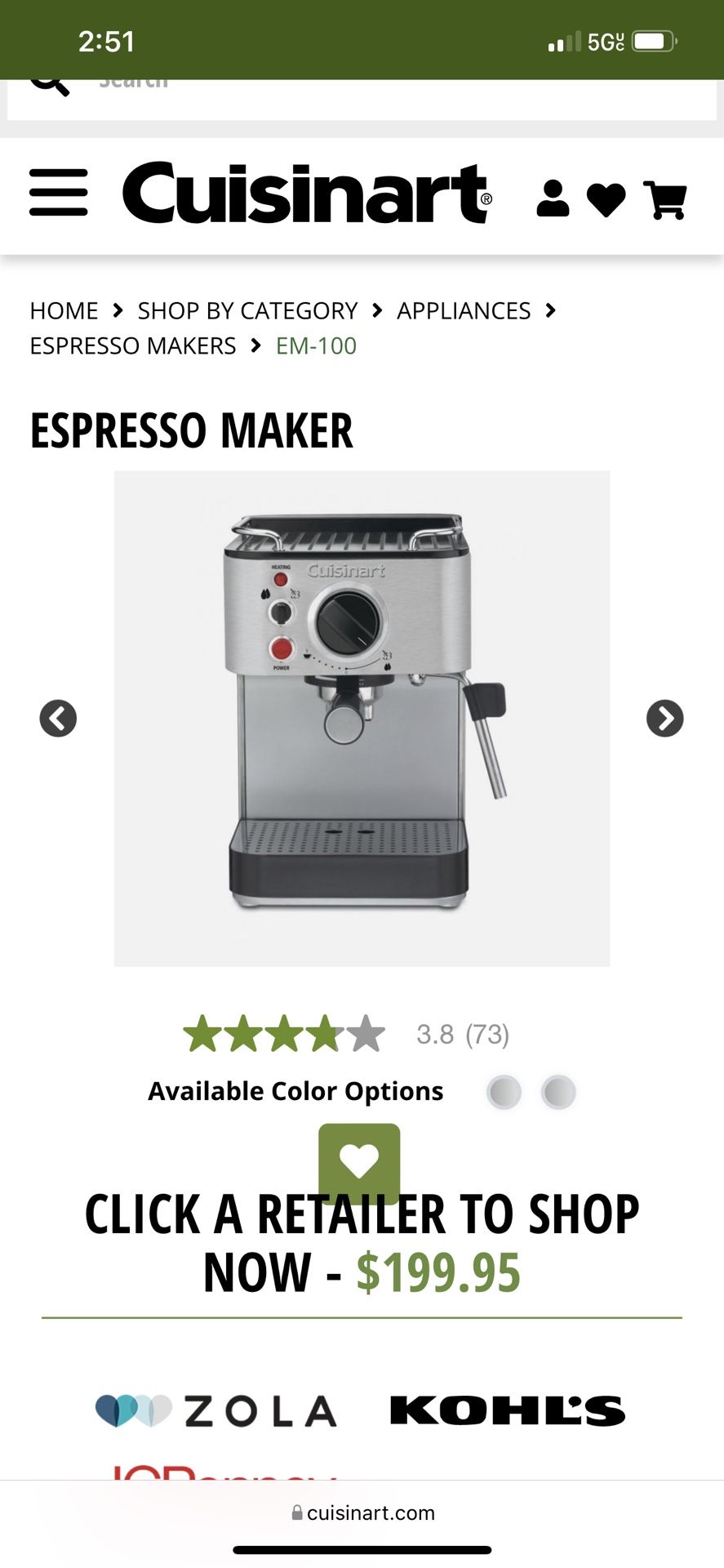 EXPRESSO MAKER **NEW