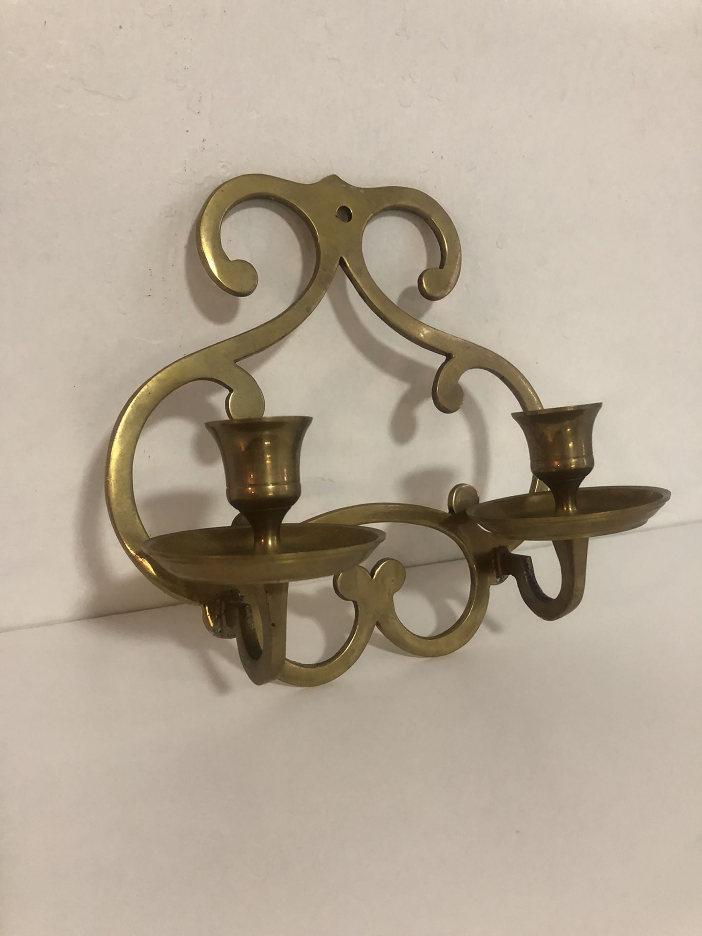vintage solid brass sconce