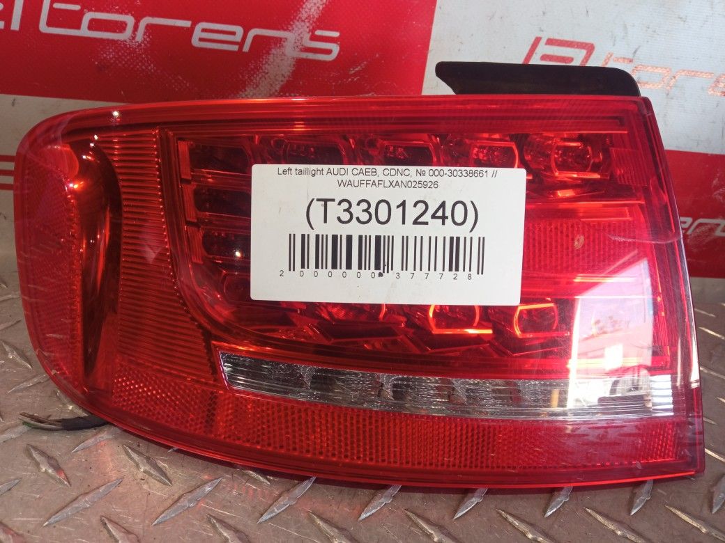 Left Taillight For 2010 Audi A4 Stock 38661