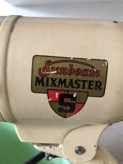 Sunbeam MixMaster Jadeite Antique Power Mixer  Thumbnail