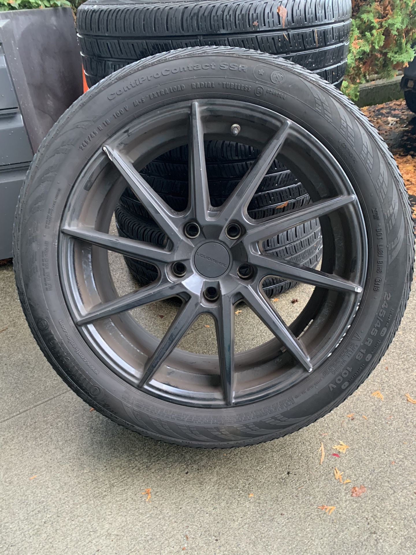 18" BMW Wheels And Tires 245/45/18 (Continental)