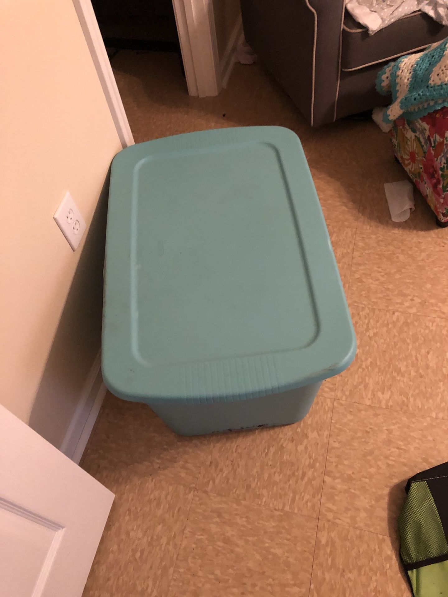 Huge tub of baby boy clothes