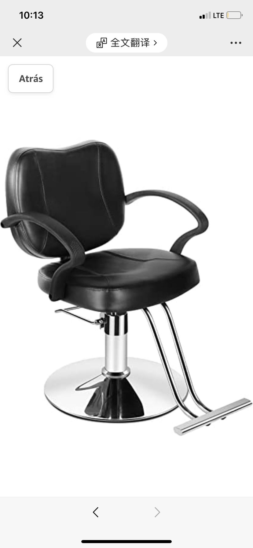 Hairdresser's hand-held hairdressing chair