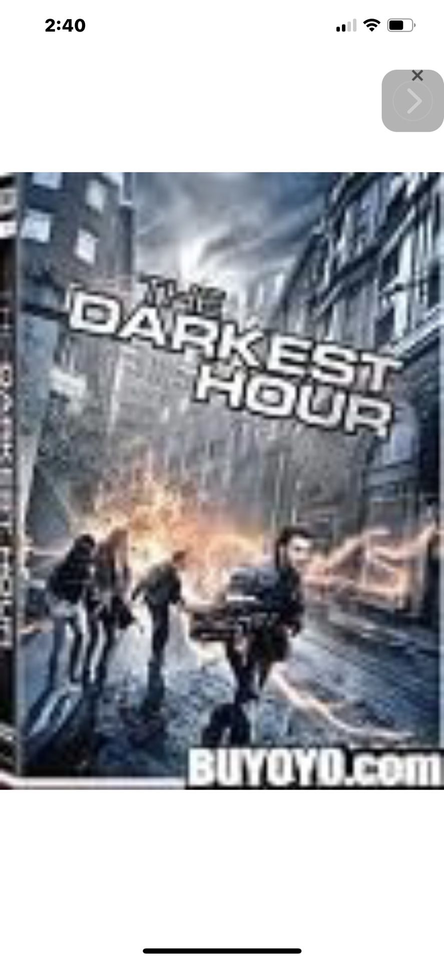 The Darkest Hour 3D Blu-ray 
