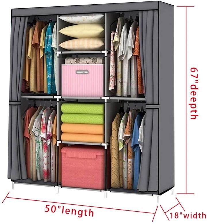 Portable Organizer Shelf Wardrobe Clothes