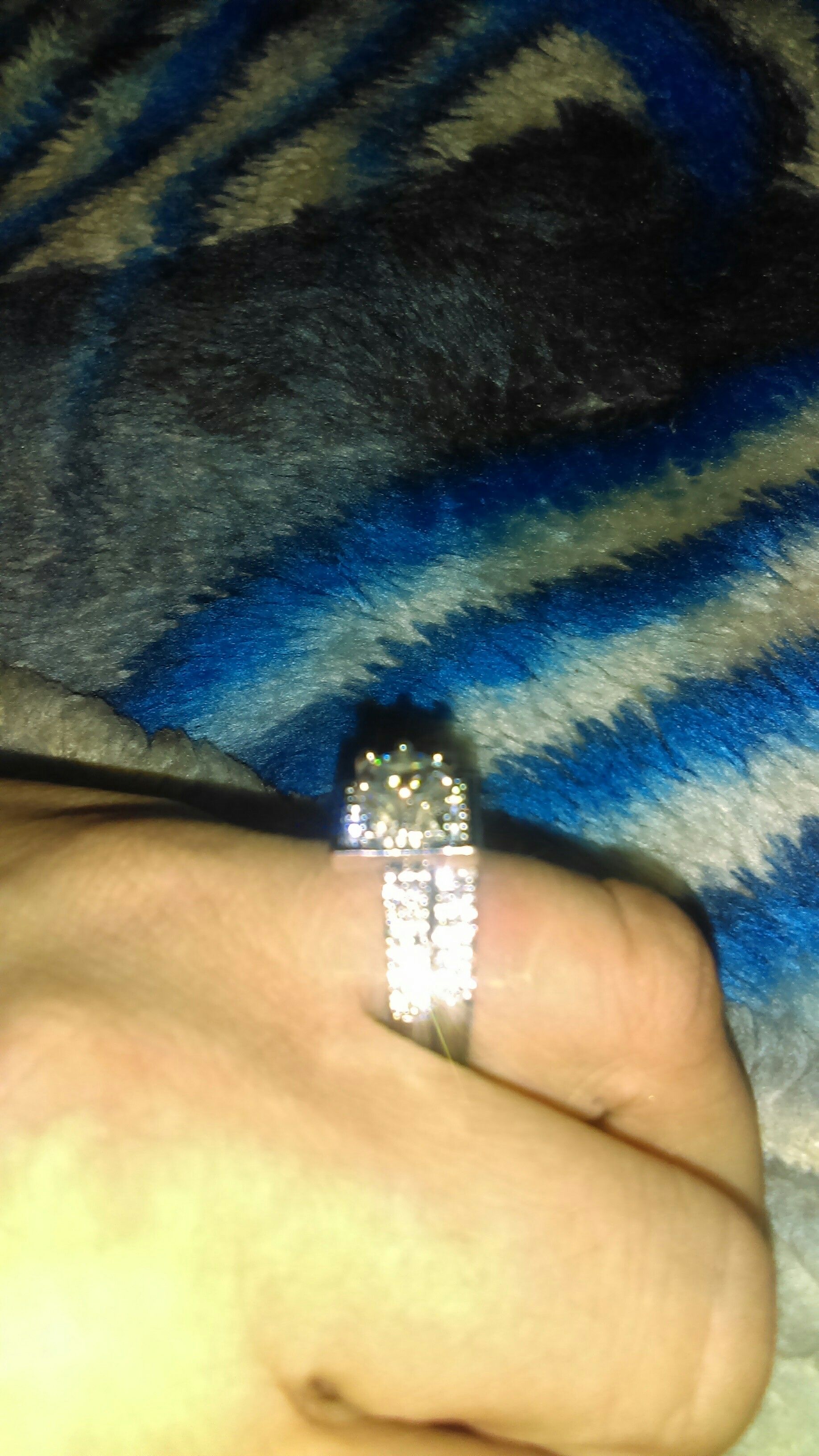 Princess cut wedding set