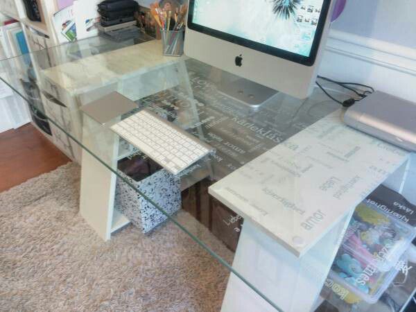 Ikea Vika Glasholm Glass Desk With Love, Ikea Desks Glass Top