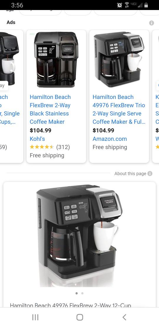 Hamilton Beach / Keurig Cup Coffee Maker