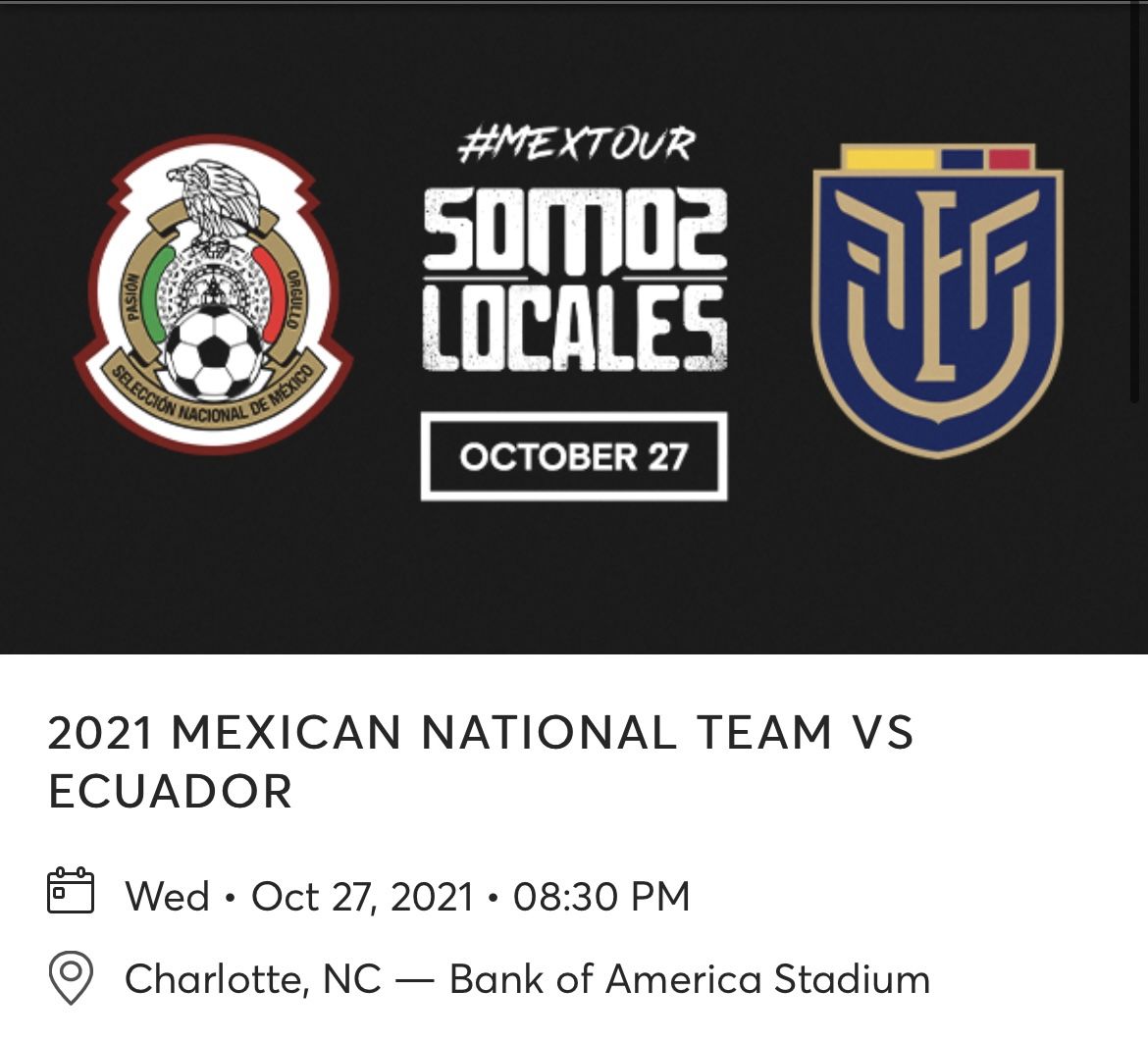 México vs Ecuador Tickets