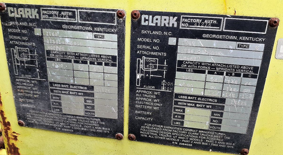 Clark IT60 Forklift